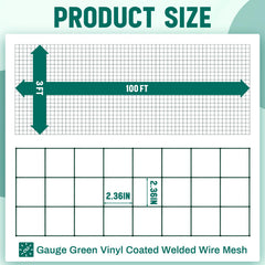 Gisafai close-up of green PVC-coated wire highlighting rust resistance