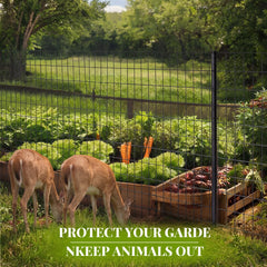 Gisafai fence installed around goat pen providing secure livestock benefit