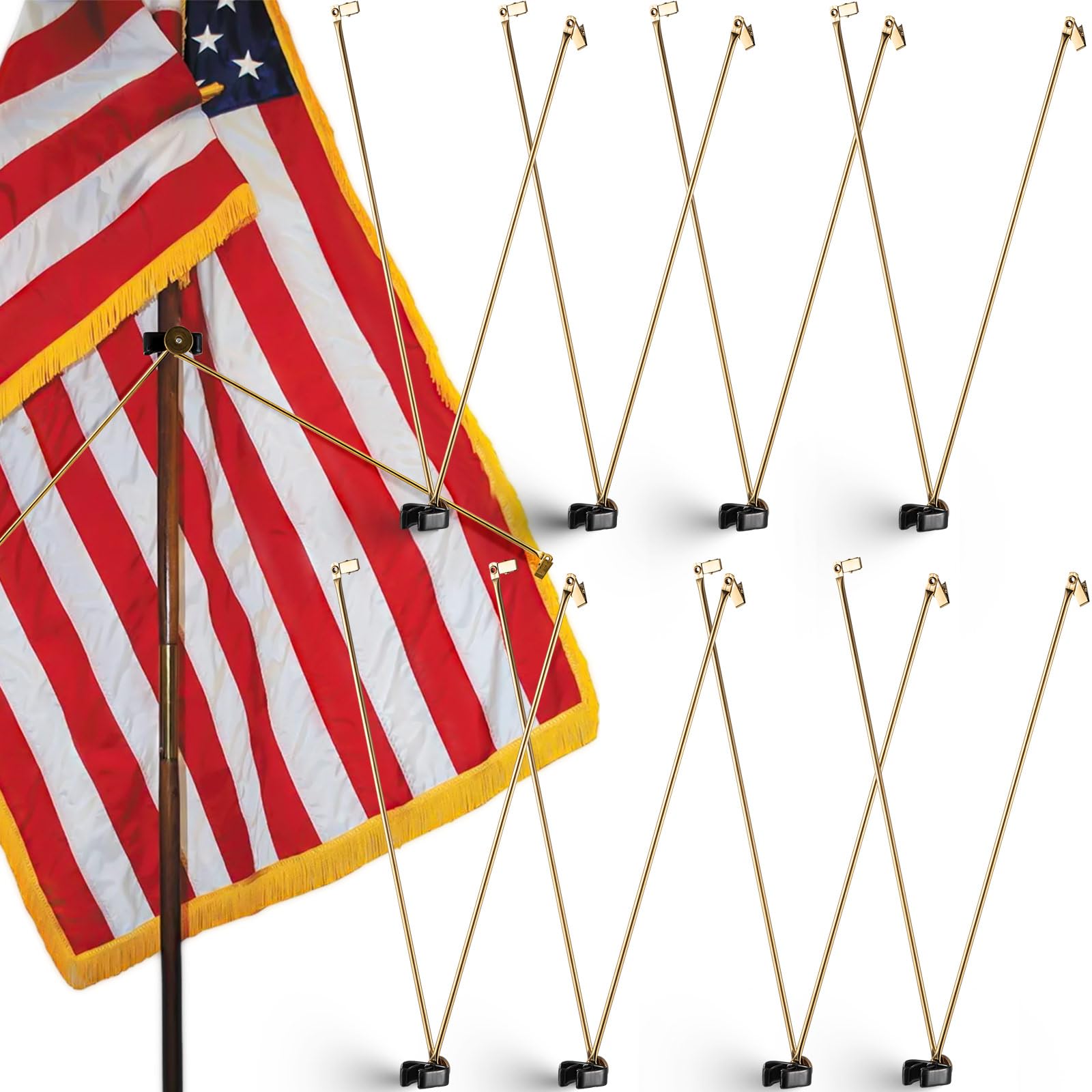 Gisafai pack of eight gold spreaders showing clean presentation benefit