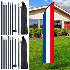 Gisafai front assembled poles showing full height and clear visibility