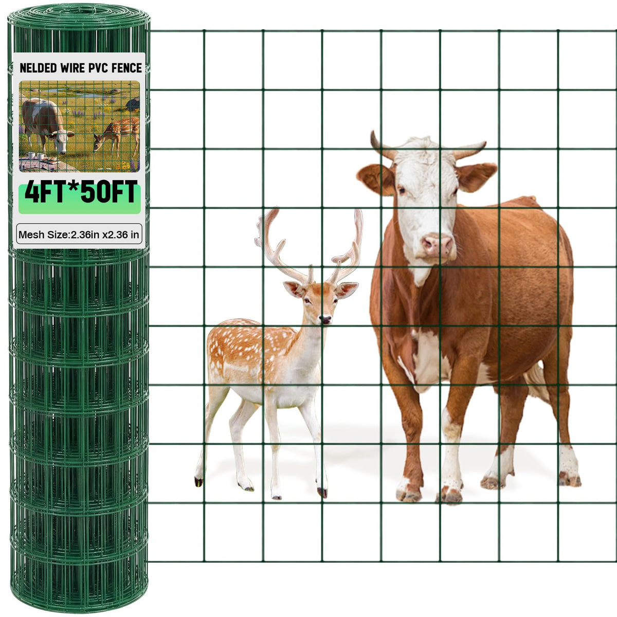 Gisafai front view of 4x50 ft roll showing compact packaging and transport benefit