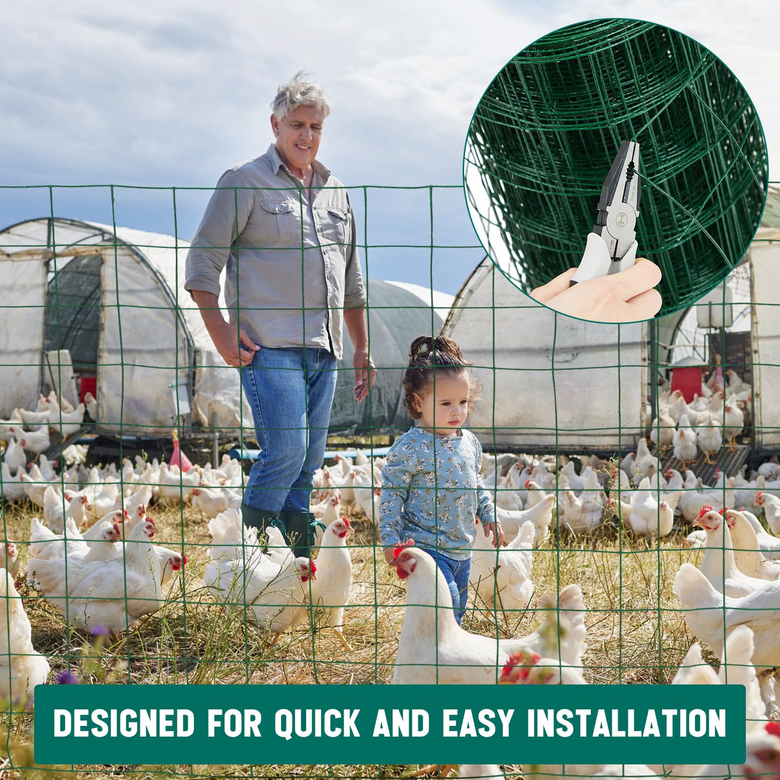 Gisafai garden protection lifestyle showing secure animal exclusion and plant safety