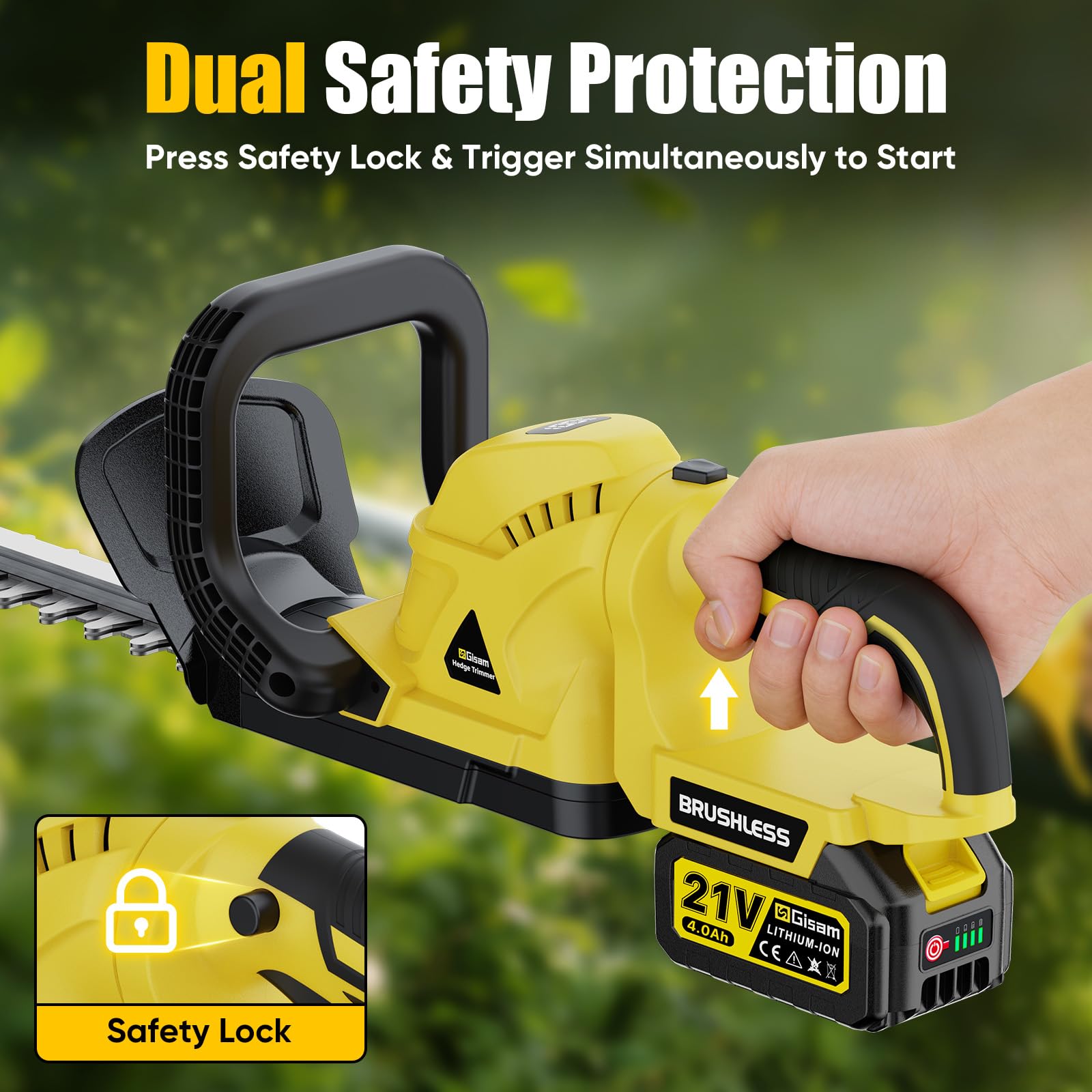 Gisam accessory kit including goggles gloves blade cover and bag for safe storage