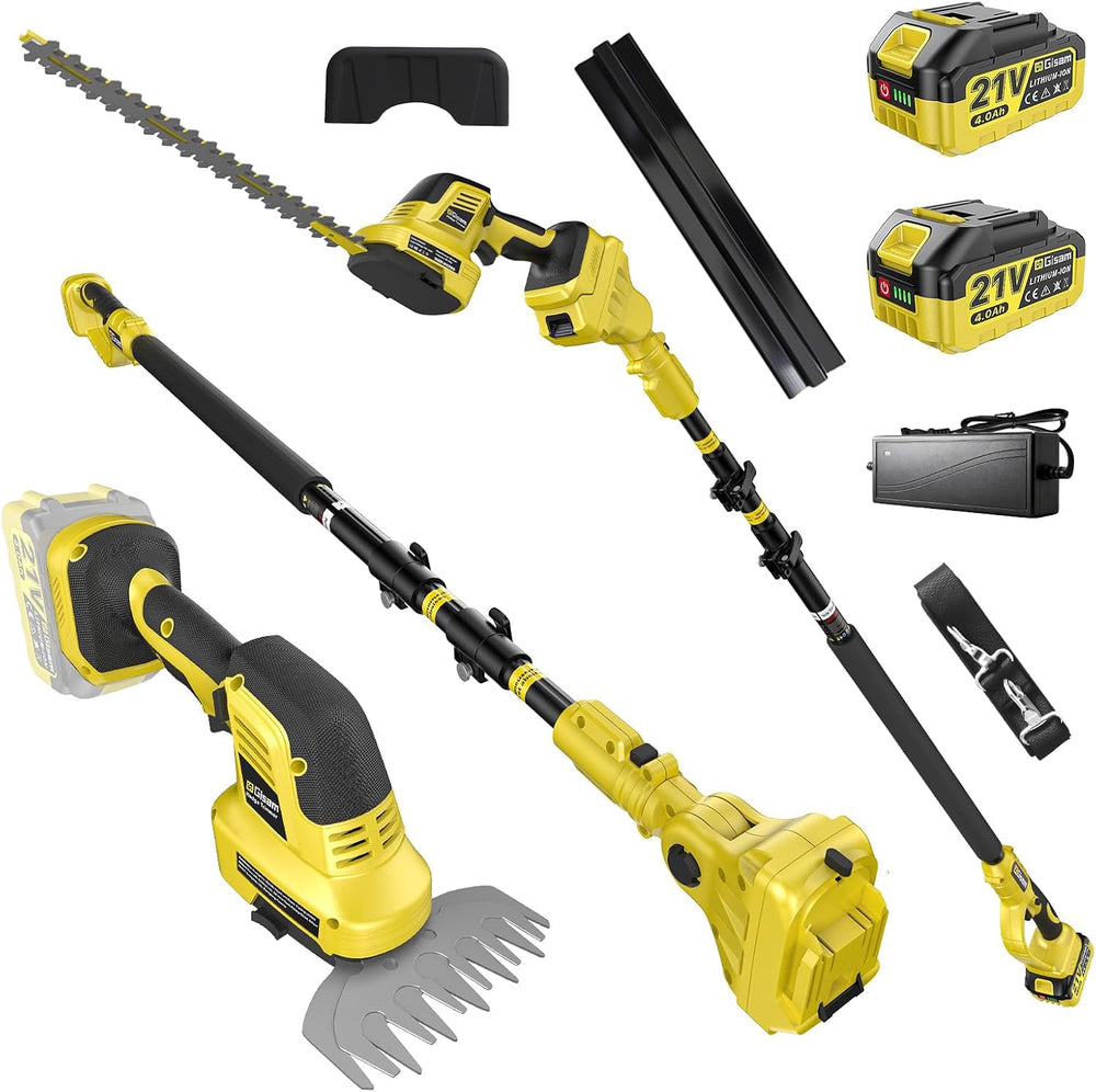 Gisam front view of 4-in-1 trimmer showing controls and ergonomic grip for easy handling