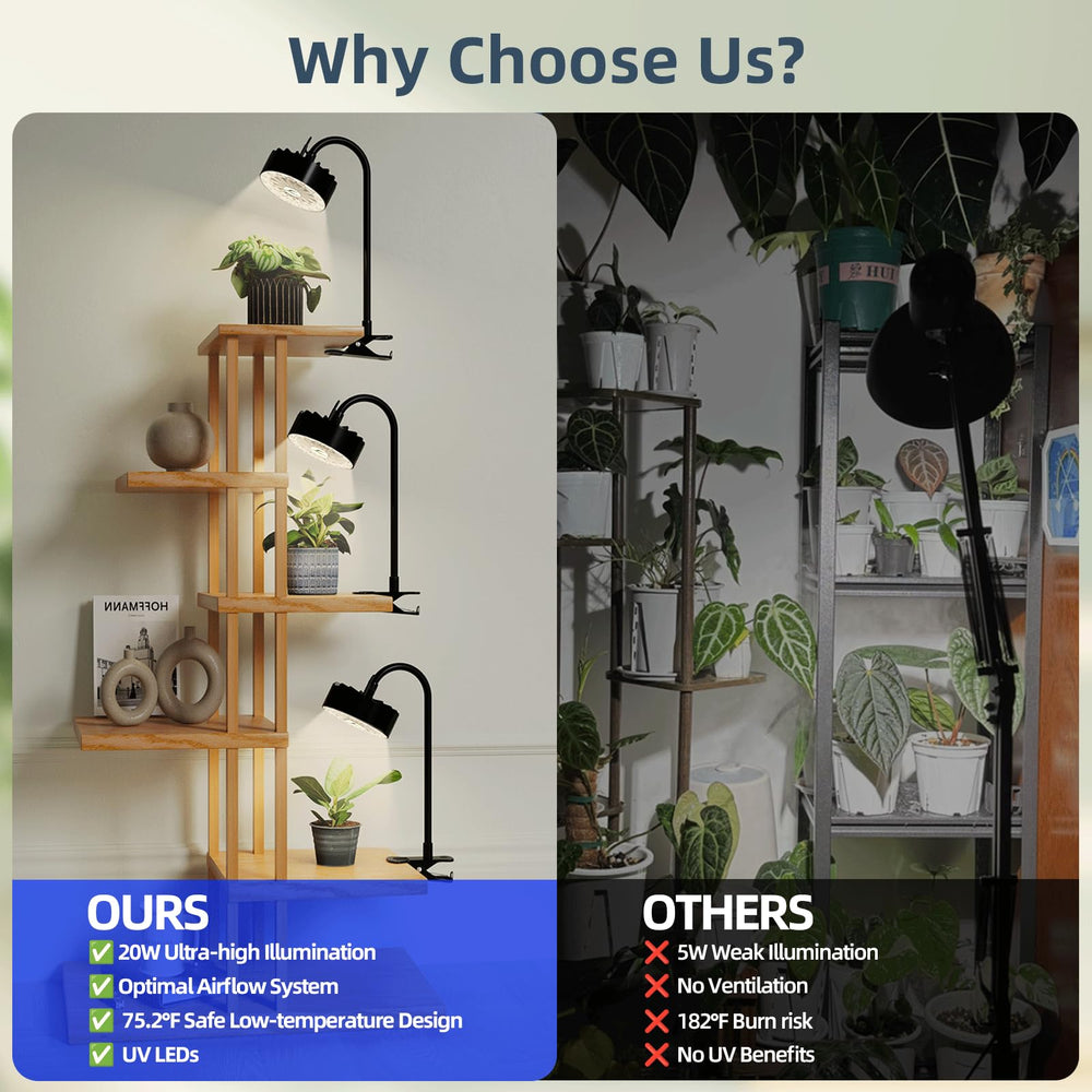 GISMIOSY lifestyle plant shelf setup showing real-world use and healthier foliage benefit