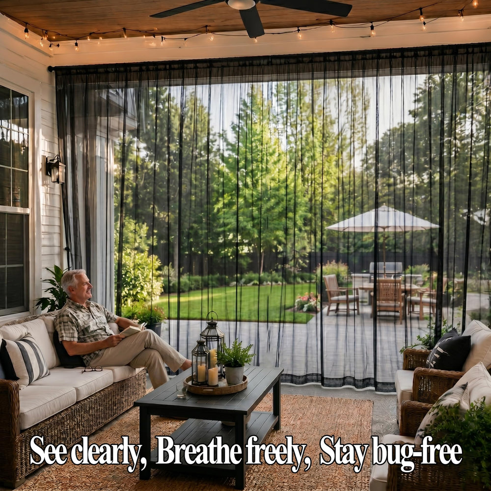 GITOHLD netting installed on gazebo offering insect-free outdoor space benefit