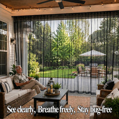 GITOHLD netting installed on gazebo offering insect-free outdoor space benefit