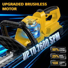 Givilo closeup of dual-action blades for smoother low-vibration cuts