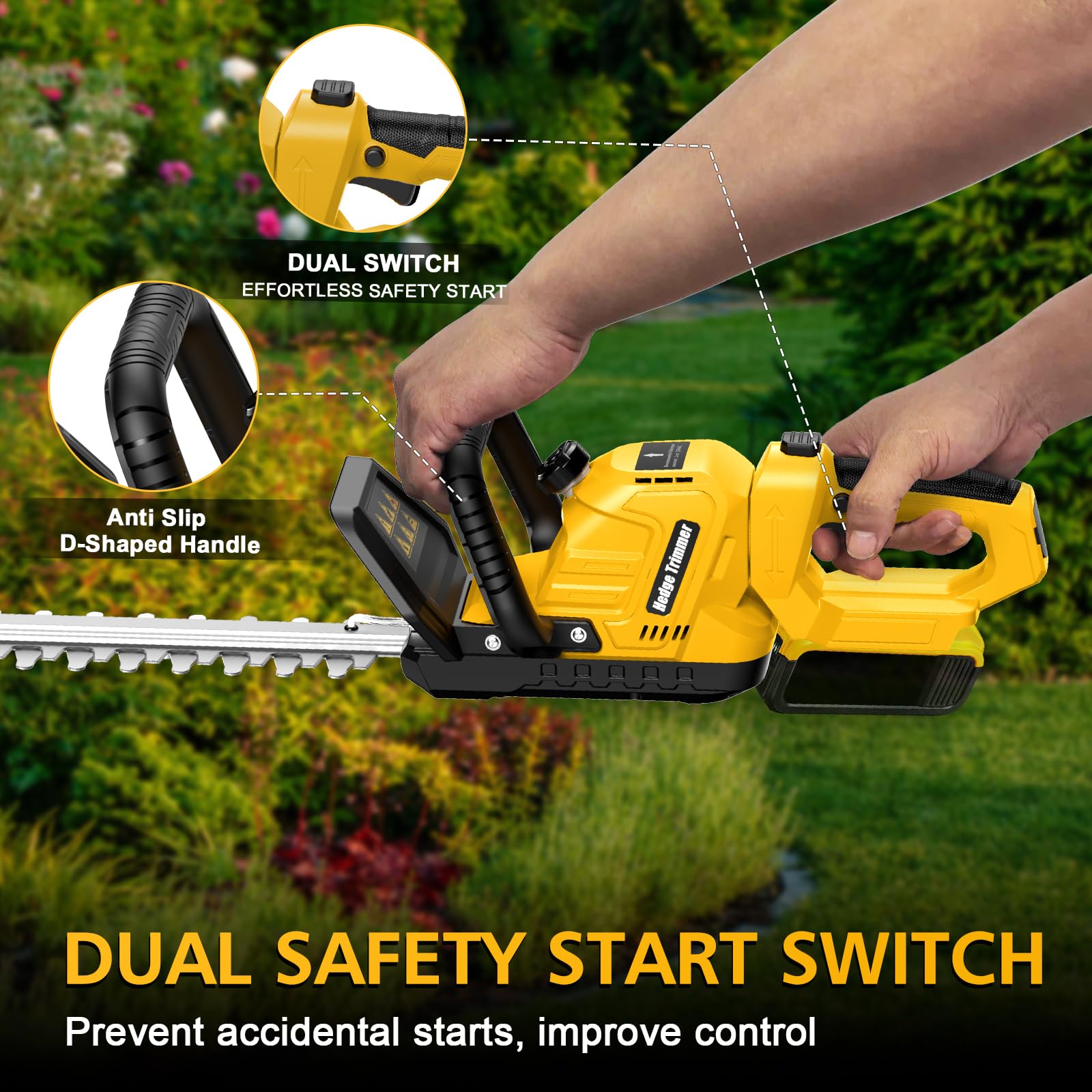Givilo safety guard and dual switches showing safer operation benefit