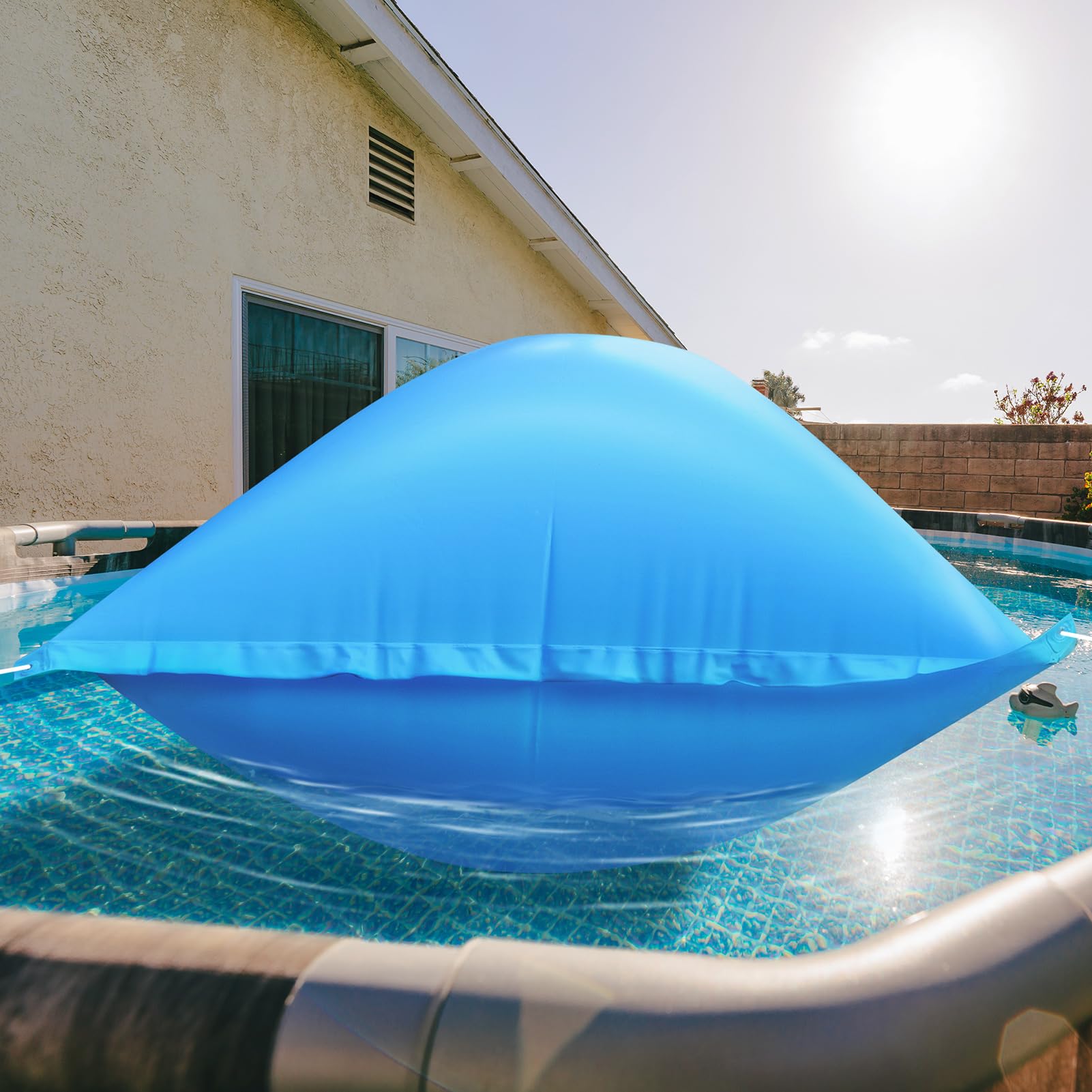 GJQ folded pillow in storage bag showing compact storage convenience