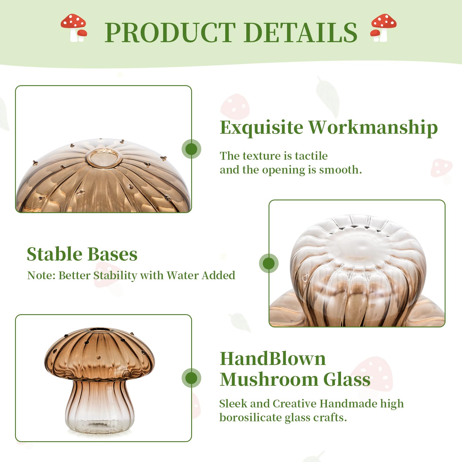 Glasseam held in hand to show scale and easy tabletop placement