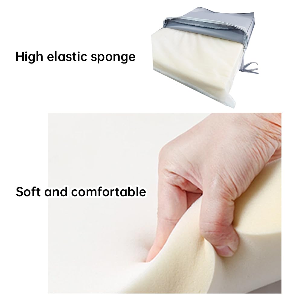 GleamFolly side profile showing 2-inch cushion thickness for supportive comfort