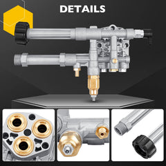 Gledewen AR43361 side profile showing ports and bolt pattern for exact match