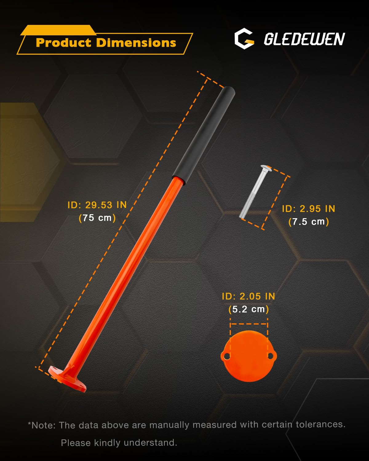 Gledewen included bolts and gaskets laid out for quick tool-free assembly