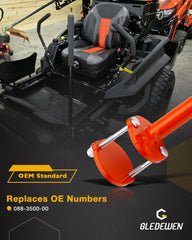 Gledewen PU foam grip close-up, comfortable soft-touch for long mowing sessions