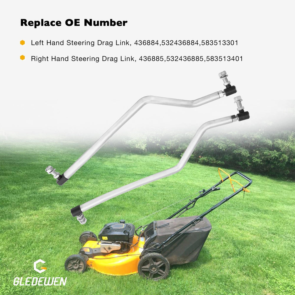 Gledewen installed on mower front assembly restoring steering precision