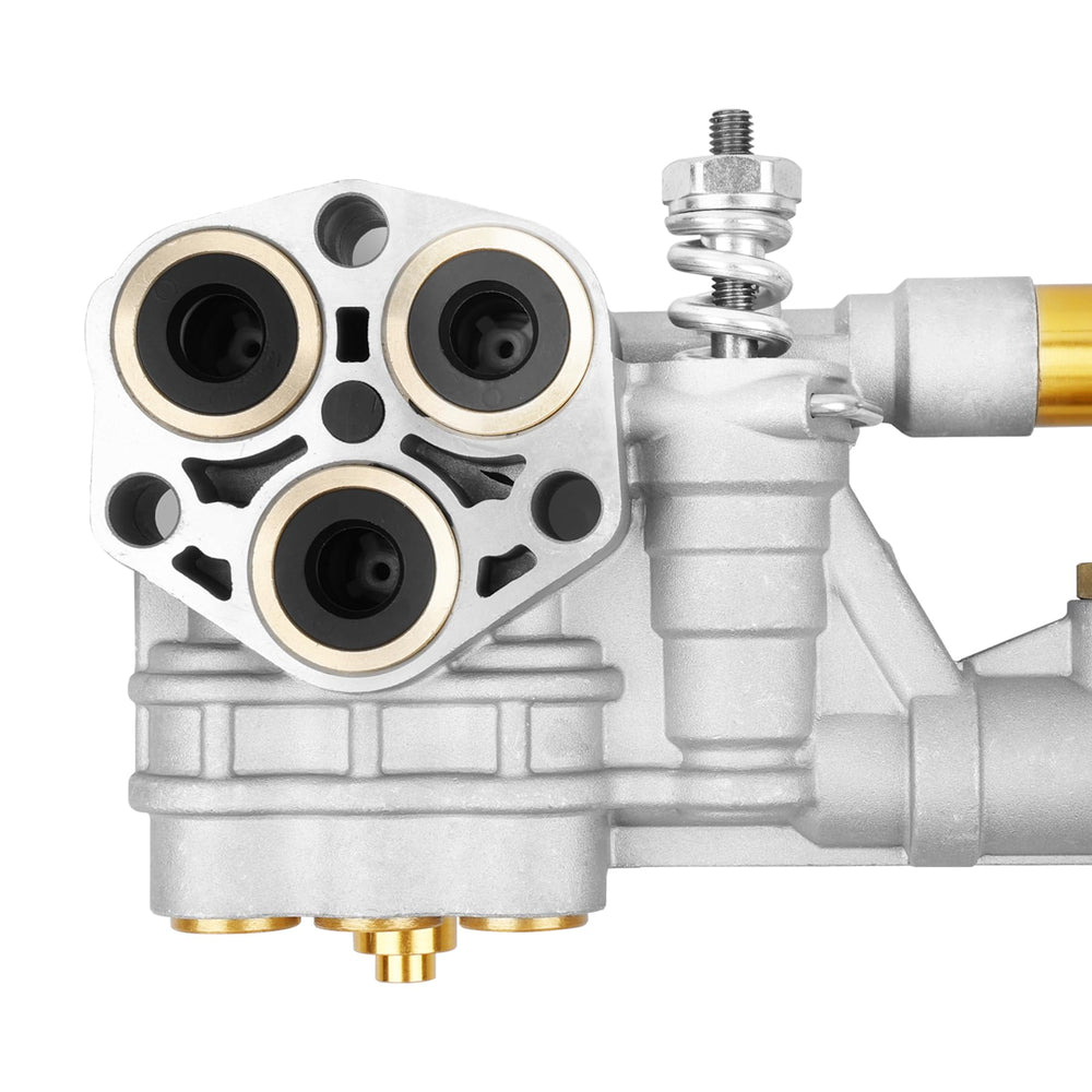 Gledewen manifold next to ruler showing size for correct fit confirmation