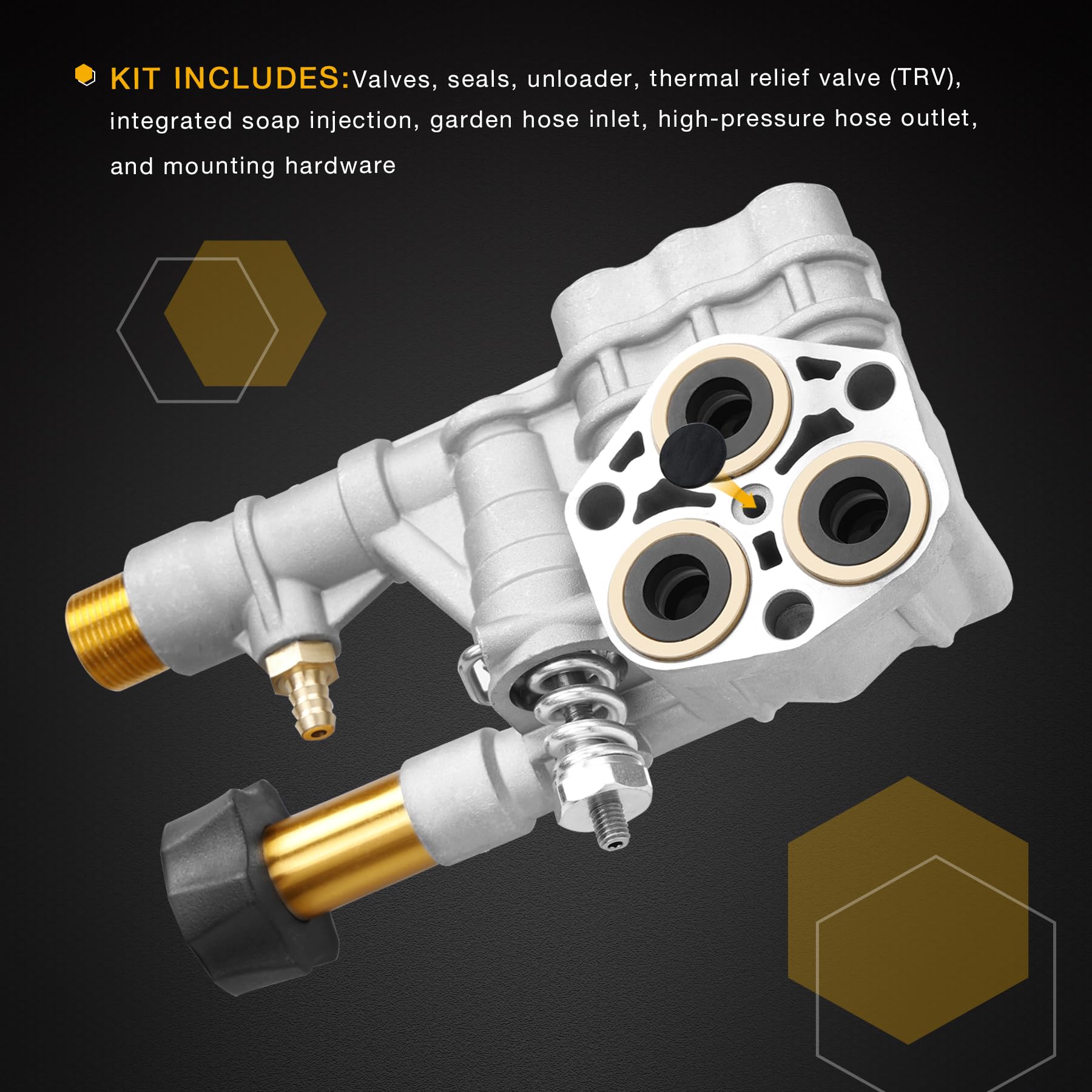 Gledewen soap injection unit detail for easy detergent application