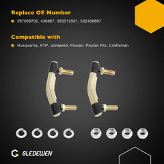 Gledewen right drag link shown length comparison to ensure correct fitment
