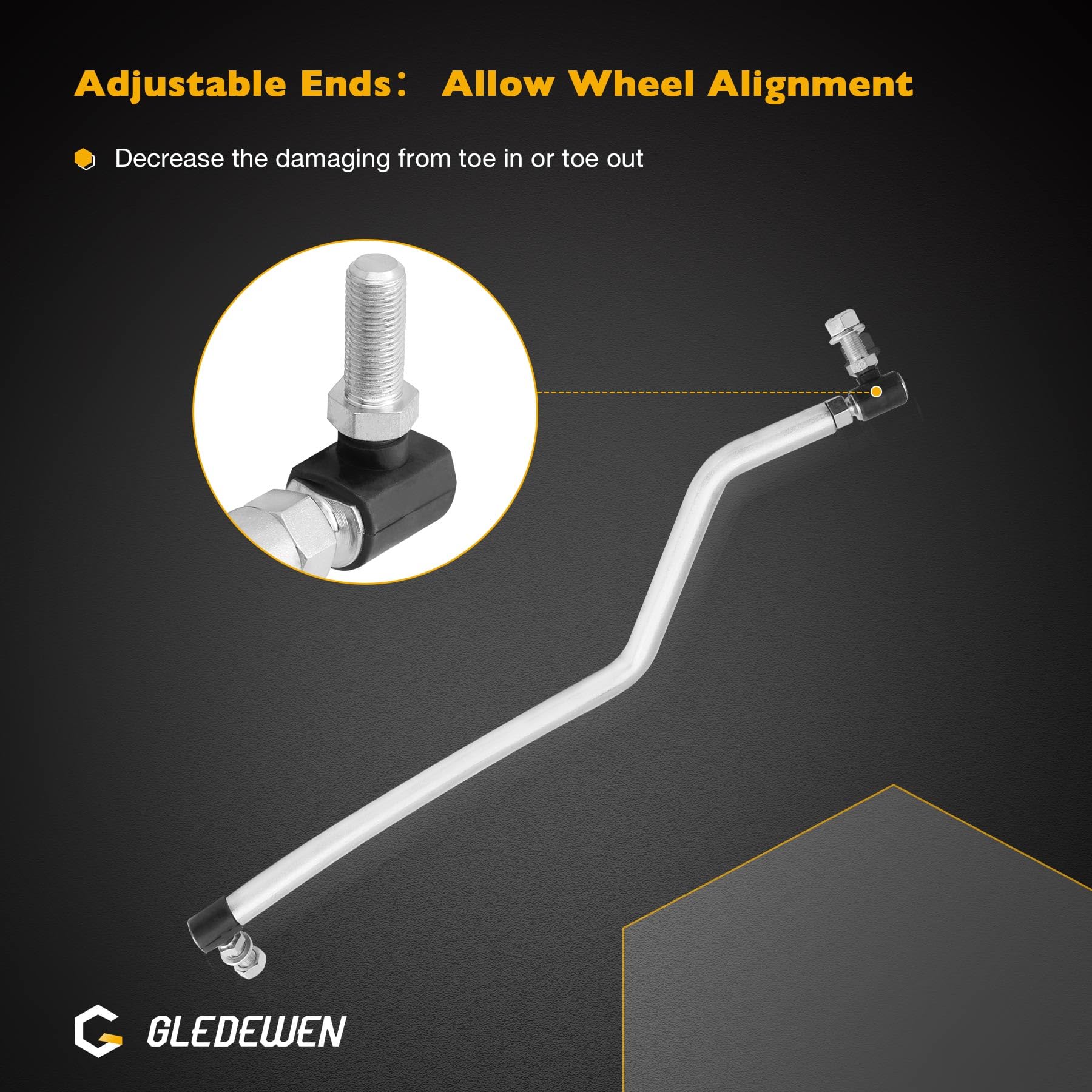 Gledewen side-by-side left and right links showing durable build benefit