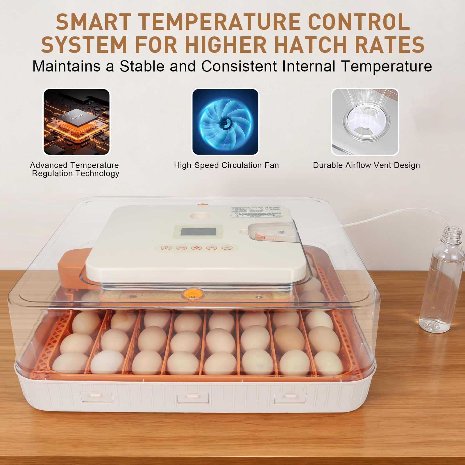 GleeGearNex clear PVC chick separator protecting chicks from moving parts