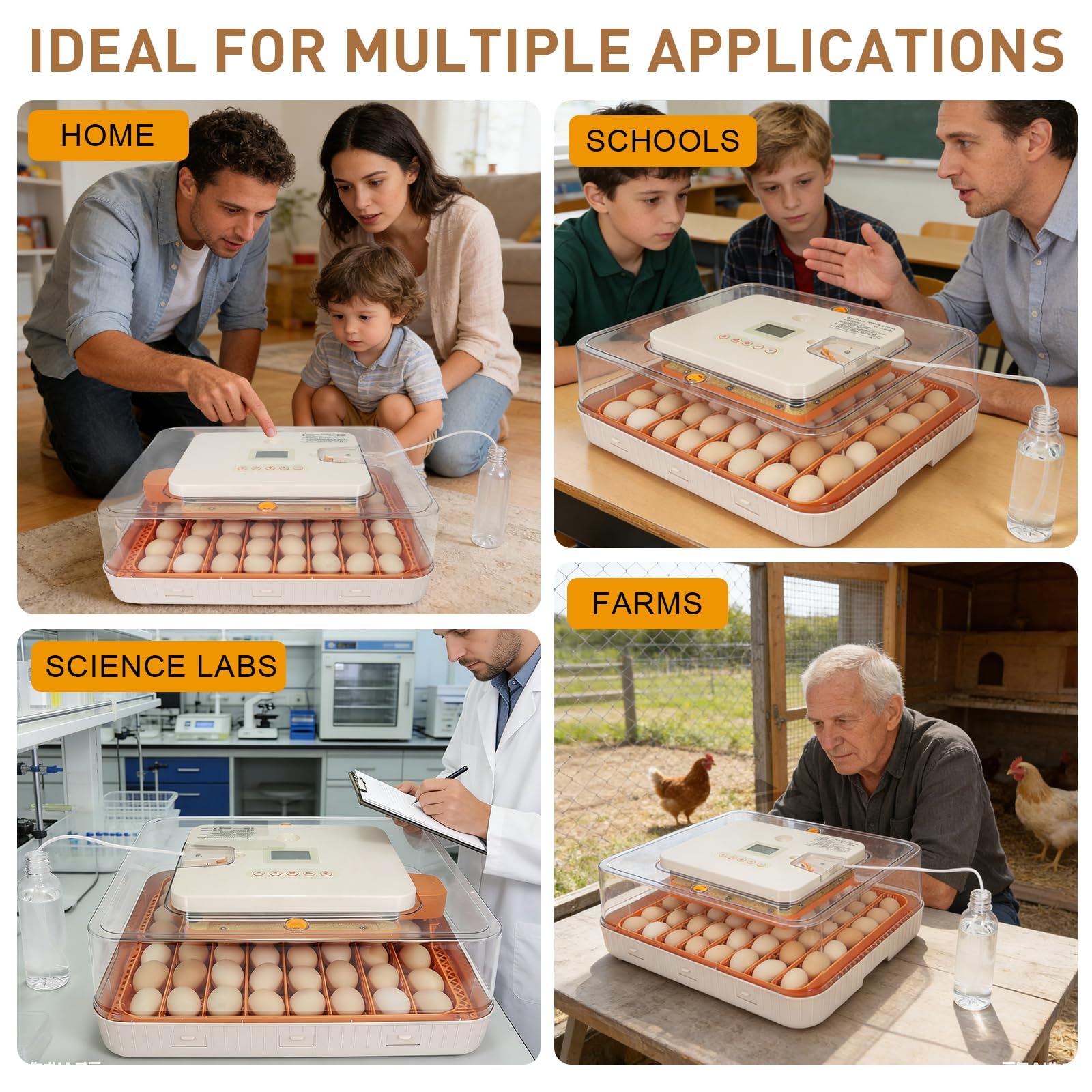 GleeGearNex incubator in a homestead setting illustrating practical use
