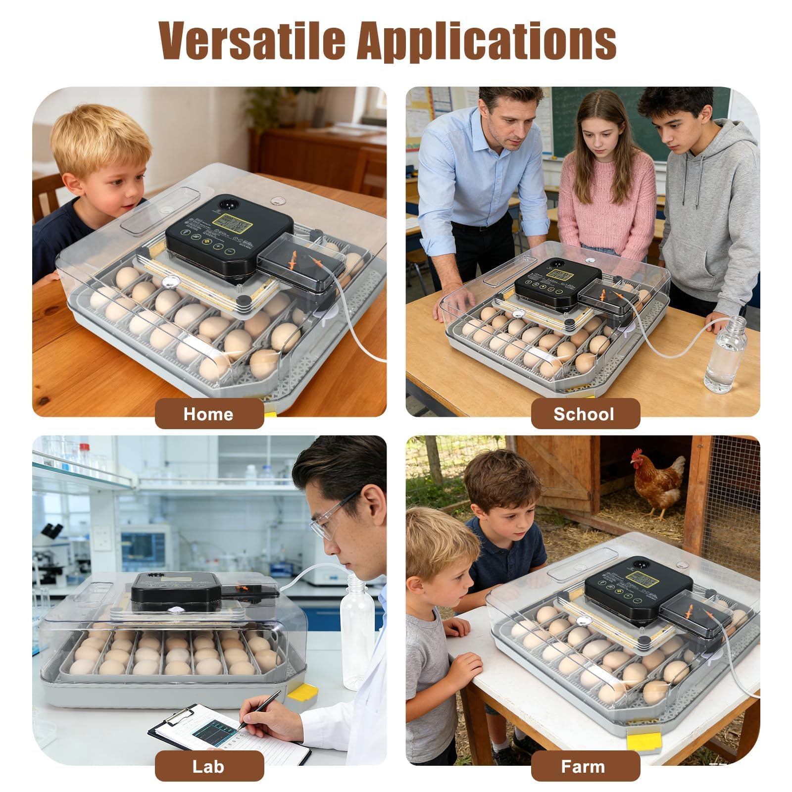 GleeGearNex on a homestead bench with eggs and chicks showing practical farm use benefit