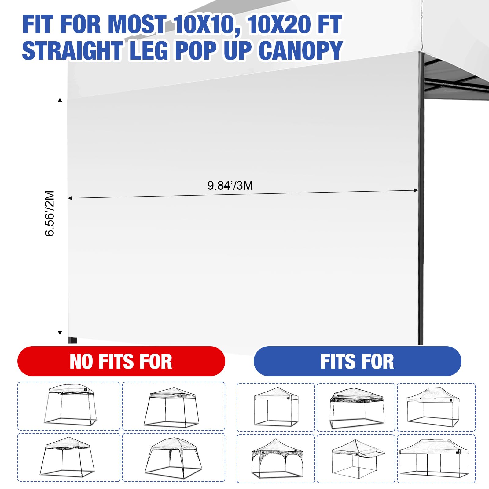 GliCraft zippered door panel open for easy entry and hands-free access
