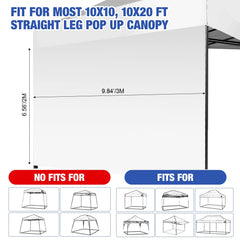 GliCraft zippered door panel open for easy entry and hands-free access