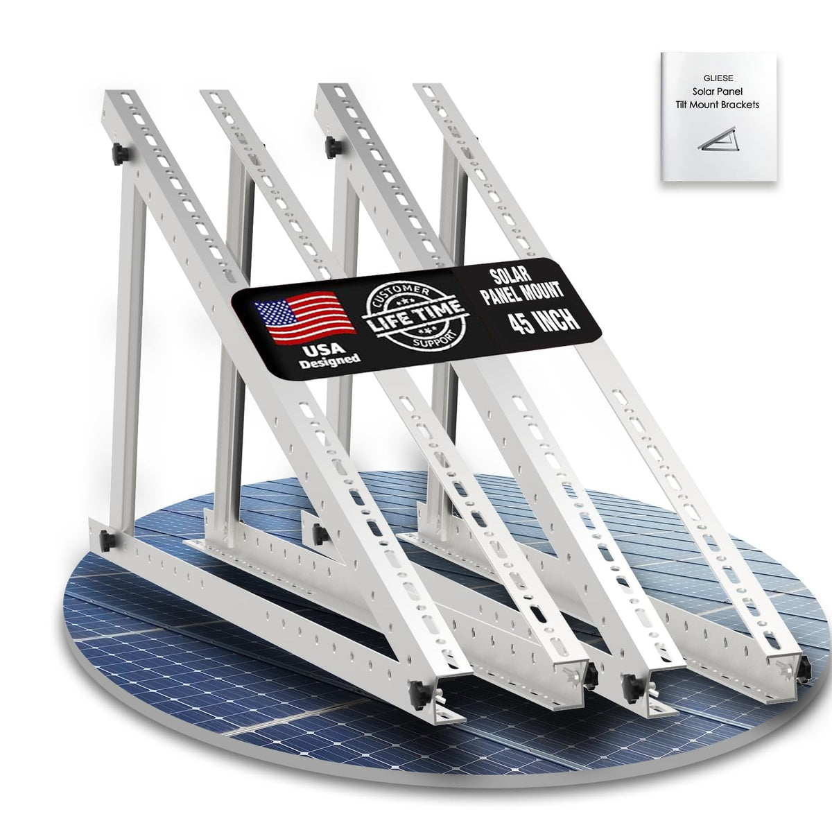 GLIESE POWER front view of complete mounting kit showing easy assembly benefit