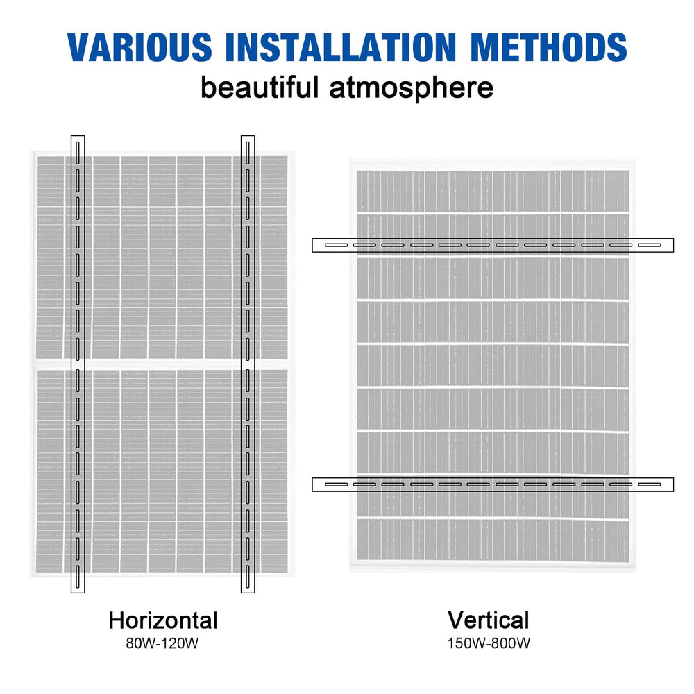 GLIESE POWER solar panel mounted vertically showing space-saving orientation benefit