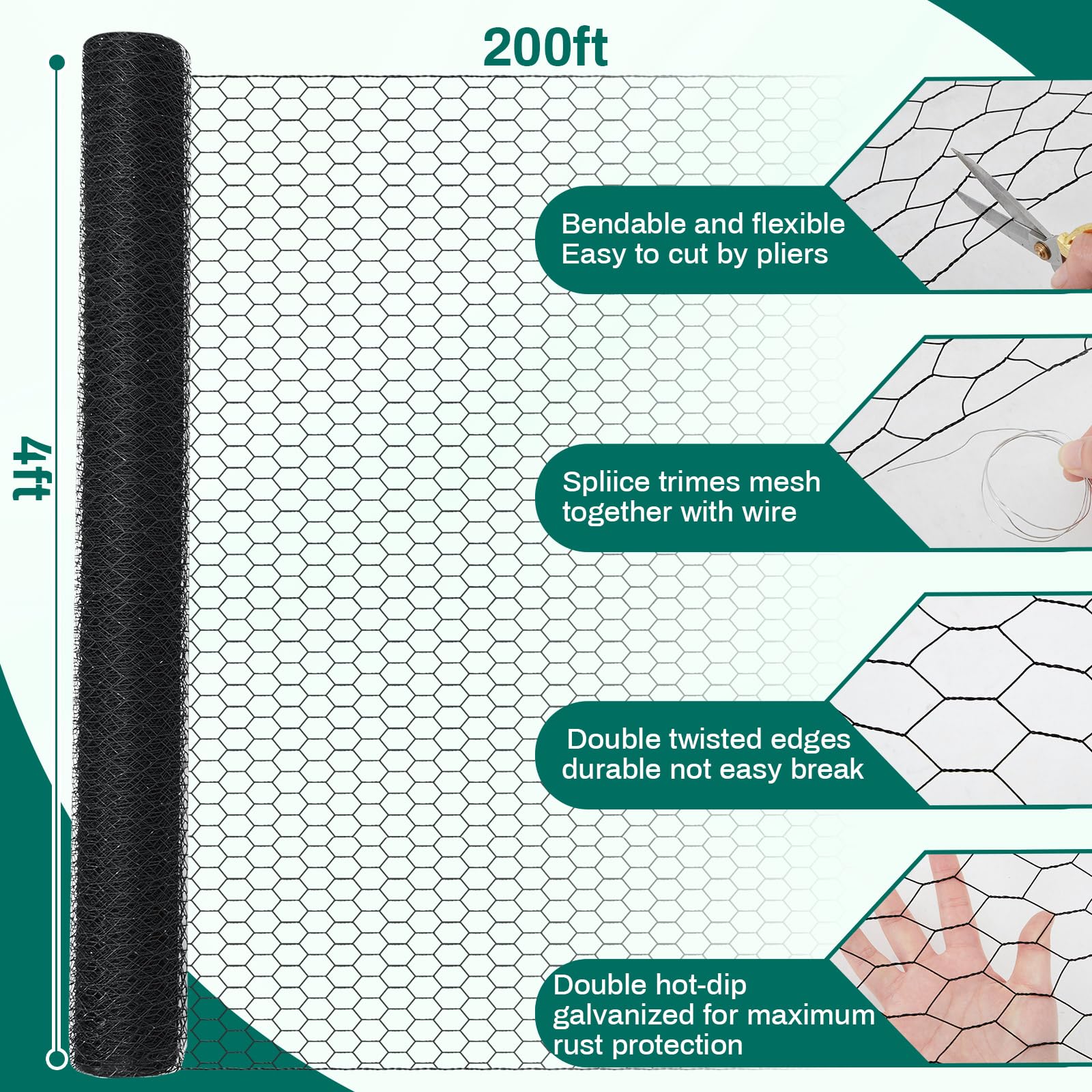 GlikCeil close-up of 1 inch hexagonal pattern highlighting corrosion-resistant finish