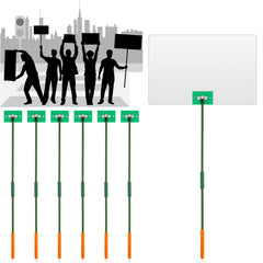 GlikCeil front view of 20-pack sign holders for easy group displays
