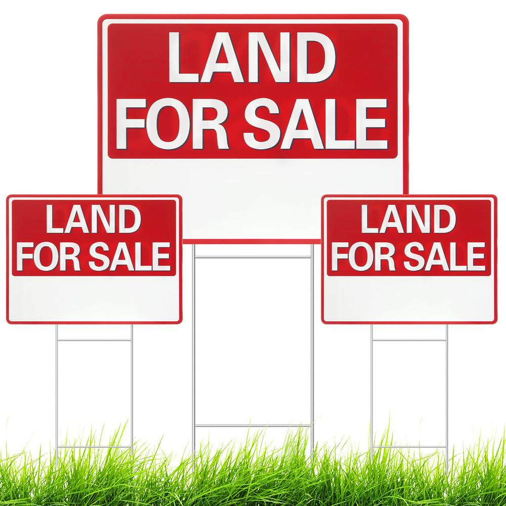 GlikCeil front view sign showing bold red-and-white print for strong curb appeal