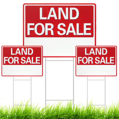 GlikCeil front view sign showing bold red-and-white print for strong curb appeal