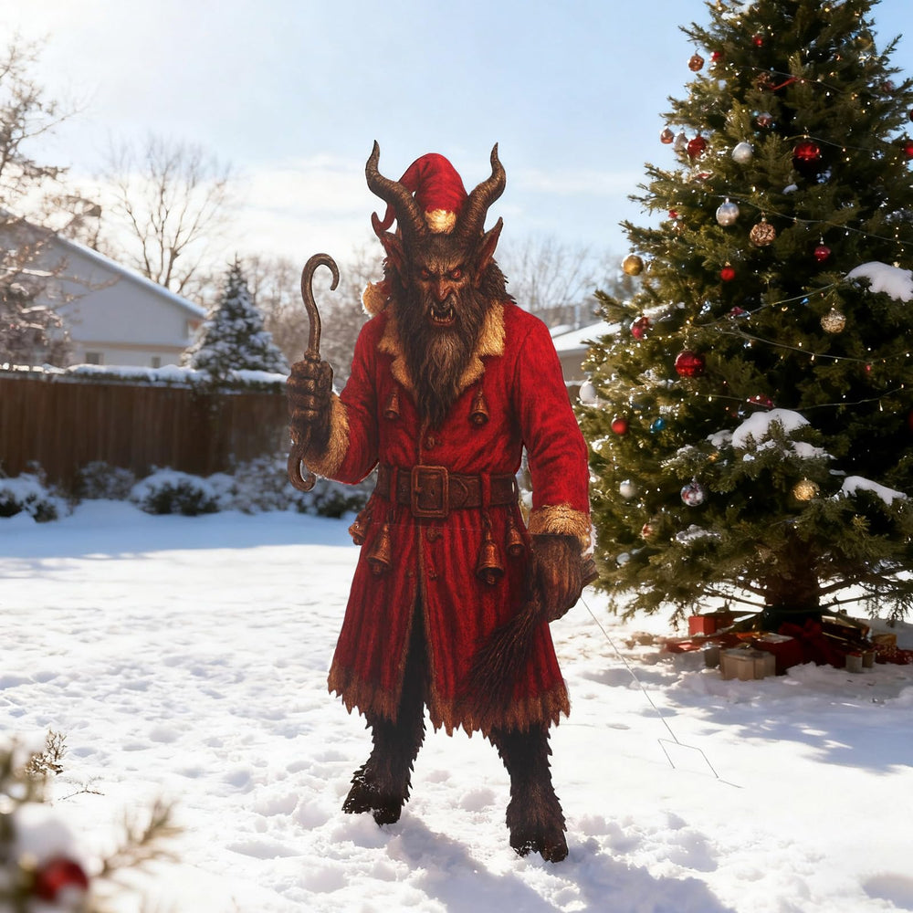 GlikCeil Krampus metal finish showing durable weather-resistant surface
