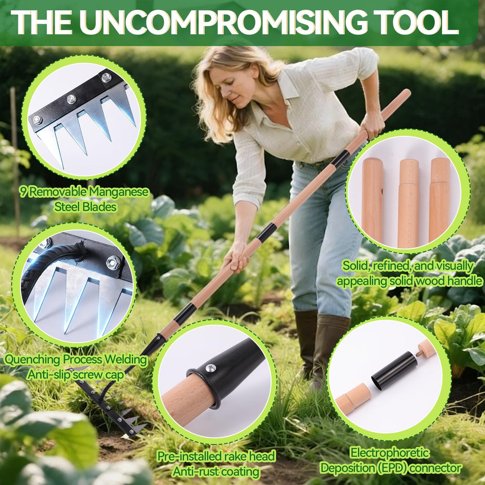 GlimHirVox handle detail showing three adjustable lengths for ergonomic use