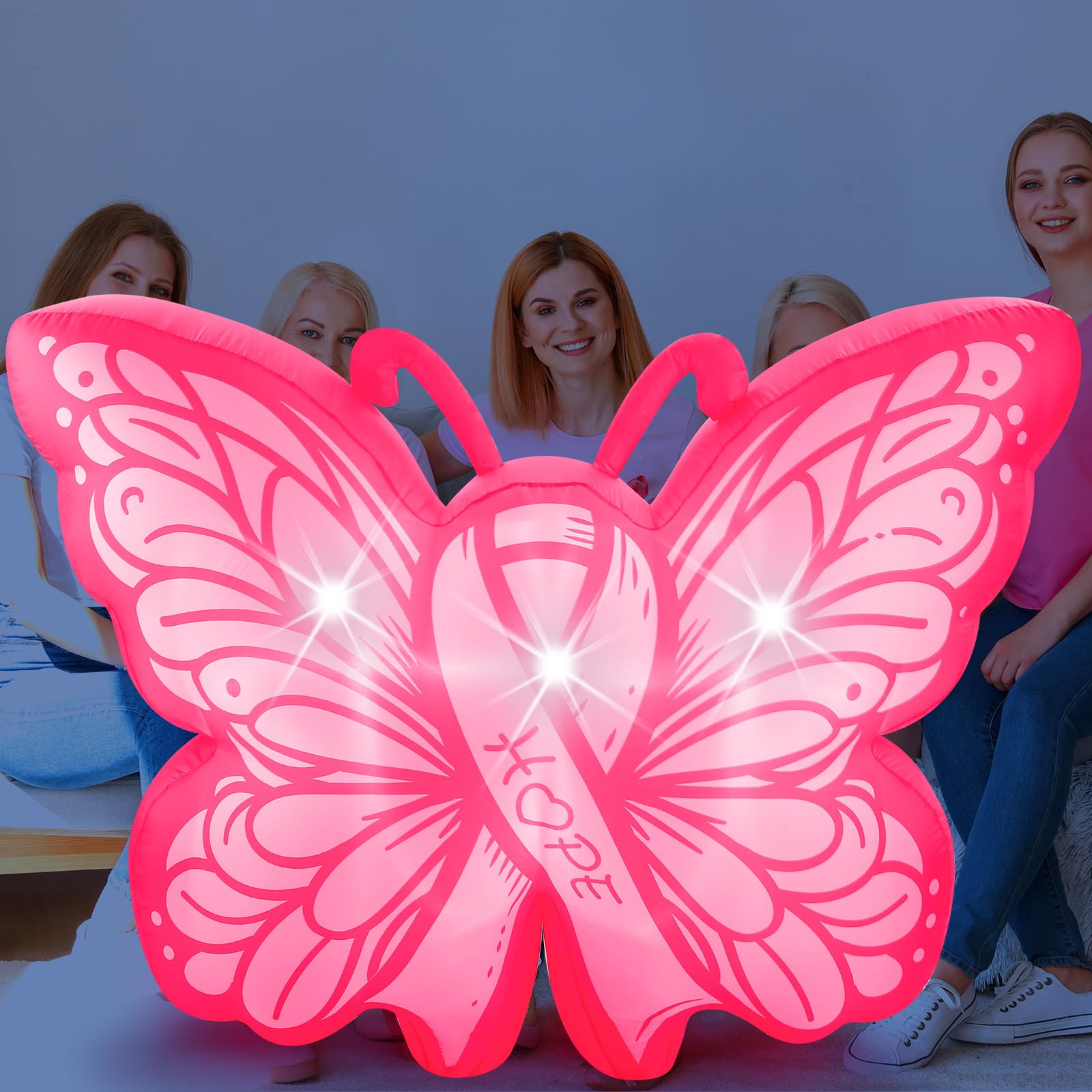 Glimin at community event conveying supportive atmosphere and recognition