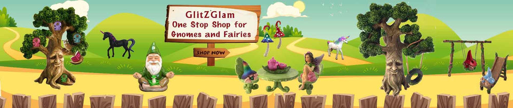GlitZGlam George on bookshelf showing indoor display versatility