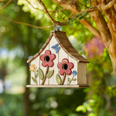 Glitzhome close-up of 3D floral details enhancing garden visual interest