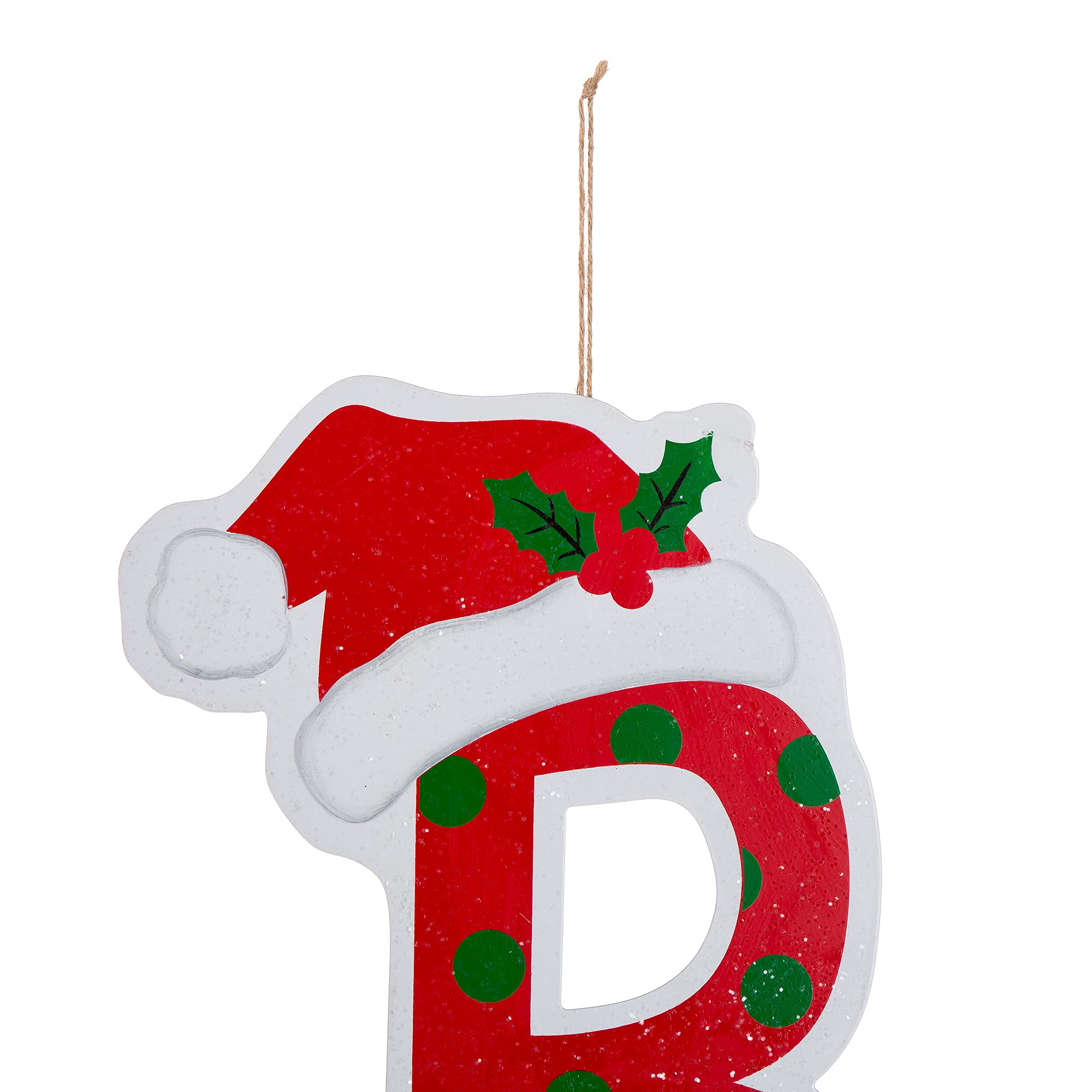 Glitzhome letters hung on mantel showing versatile indoor decoration benefit