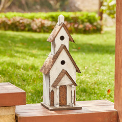 Glitzhome back panel open for easy cleaning and seasonal maintenance