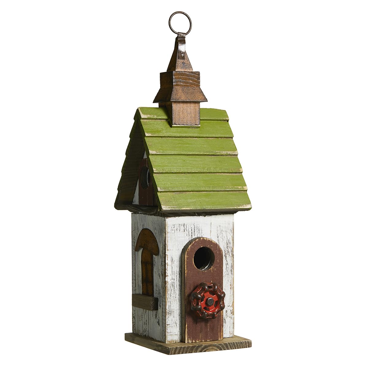 Glitzhome entrance hole showing size suitable for small birds