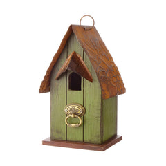 Glitzhome front view showing rustic birdhouse and welcoming design benefit
