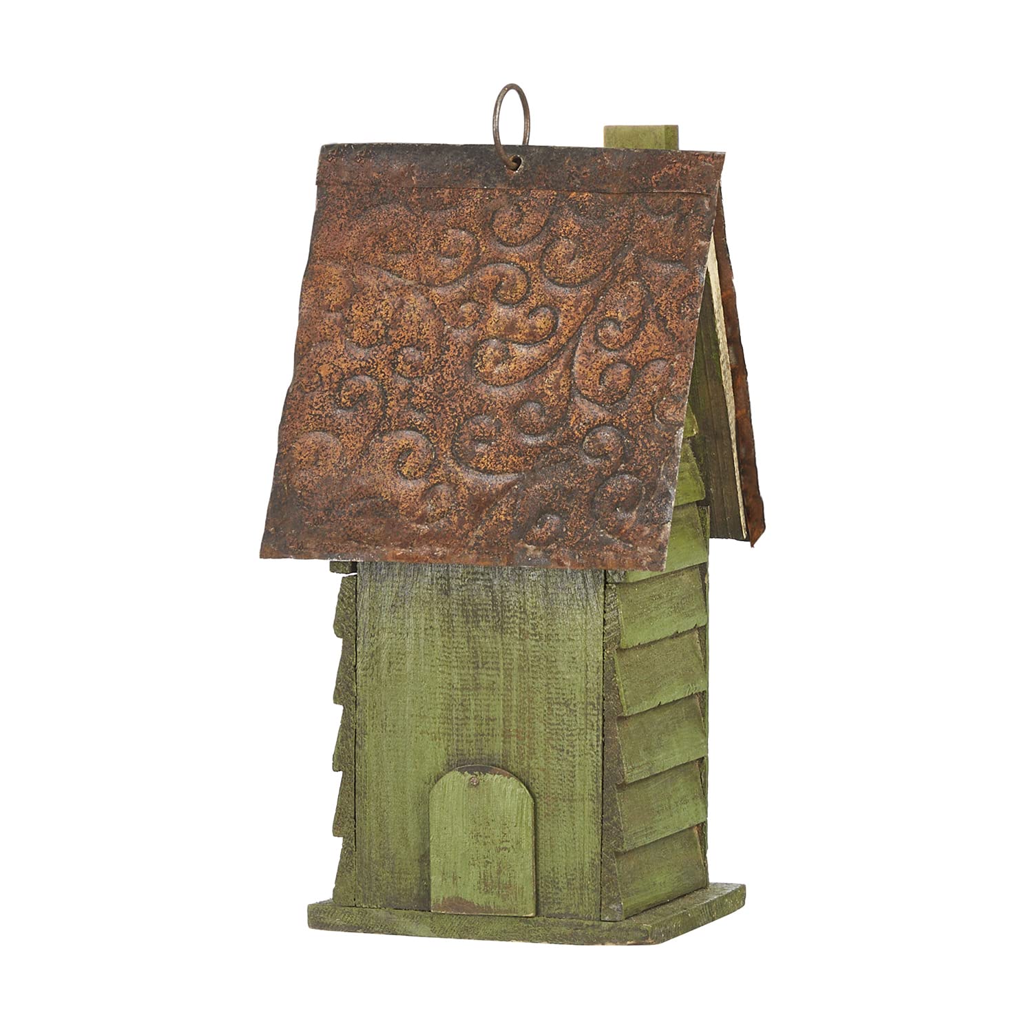 Glitzhome hanging on a tree offering safe shelter and decorative appeal