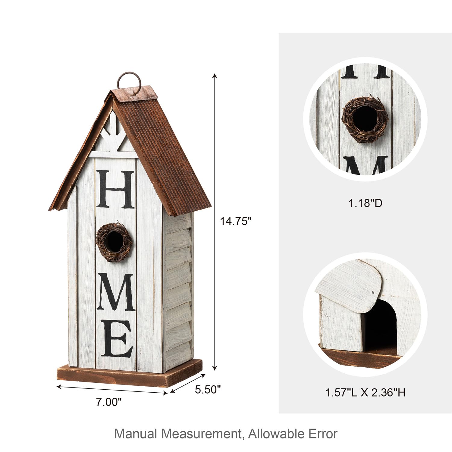 Glitzhome hanging from a garden branch illustrating natural placement and bird attraction