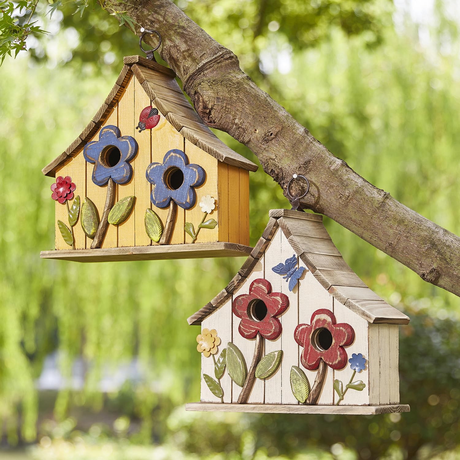 Glitzhome in garden setting enhancing patio or yard with vintage cottage charm