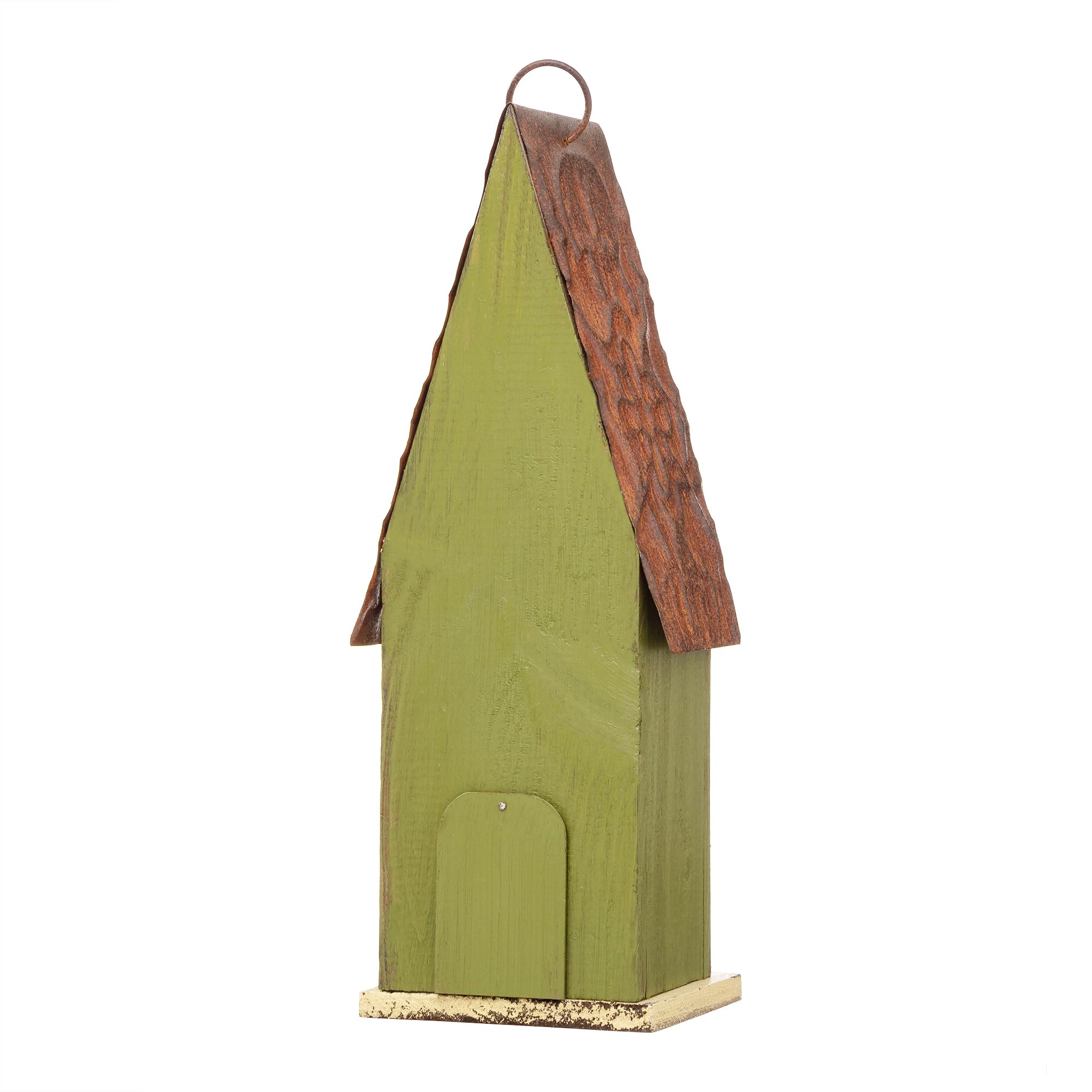 Glitzhome hanging in garden among flowers adding vintage charm