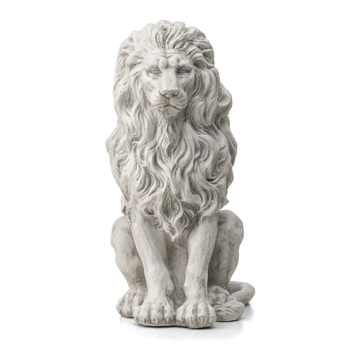 Glitzhome lion front view showing regal posture and instant curb appeal