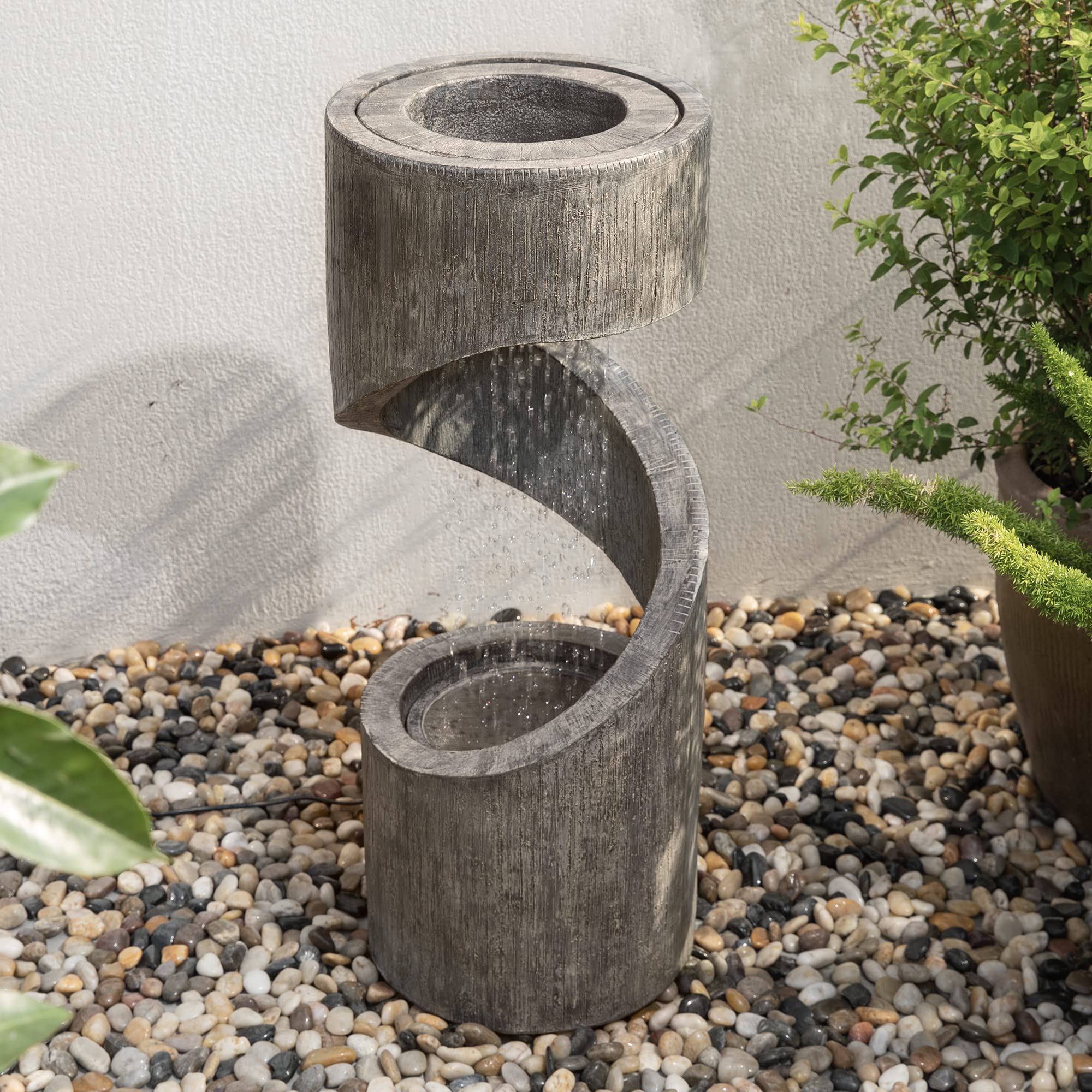 Glitzhome patio lifestyle installation on deck, offers visual fit and relaxation benefit